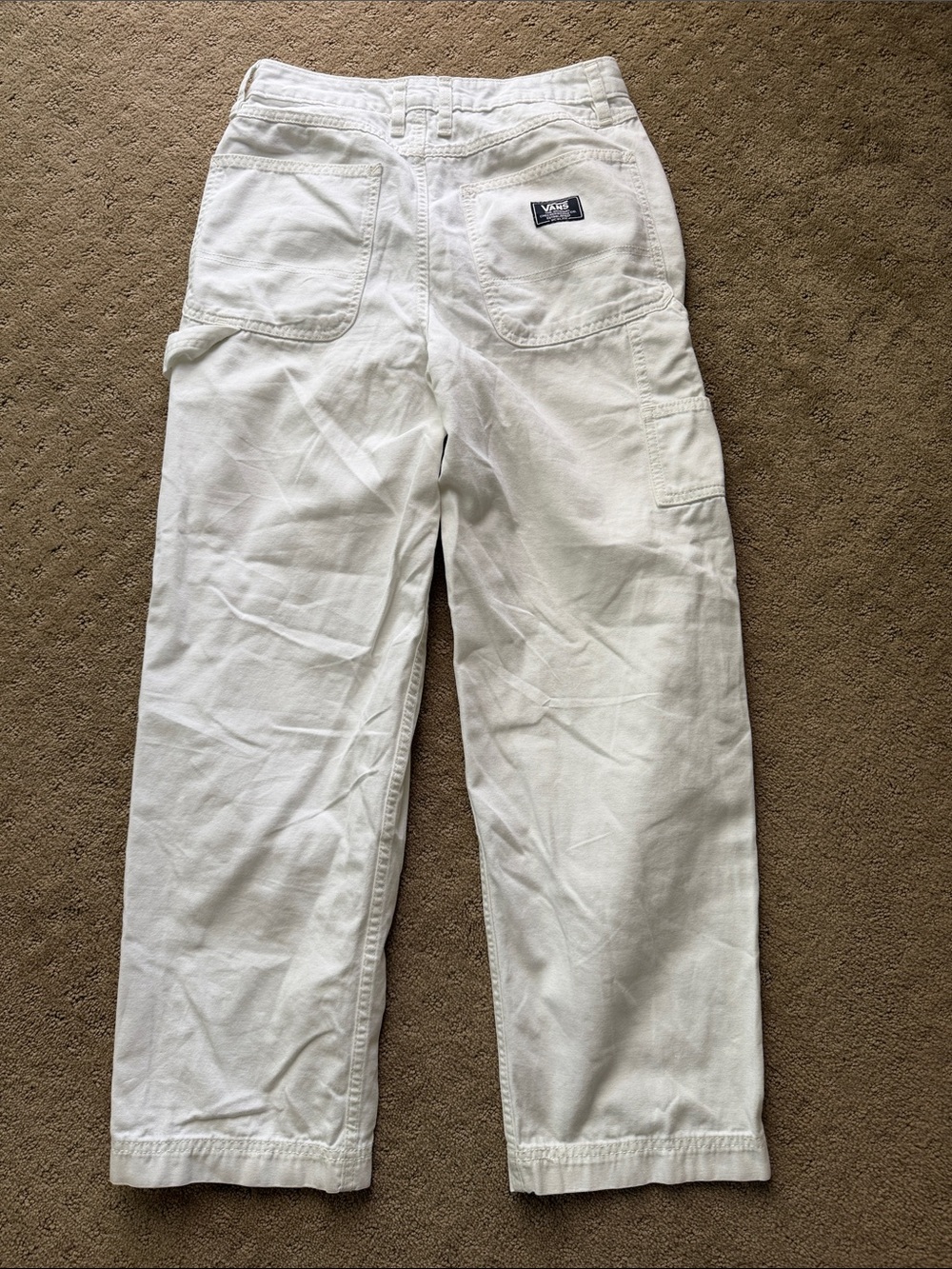 Vans women’s carpenter pants, white, size 27 - Picture 6 of 6